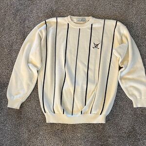 John Ashford Cream Sweater L